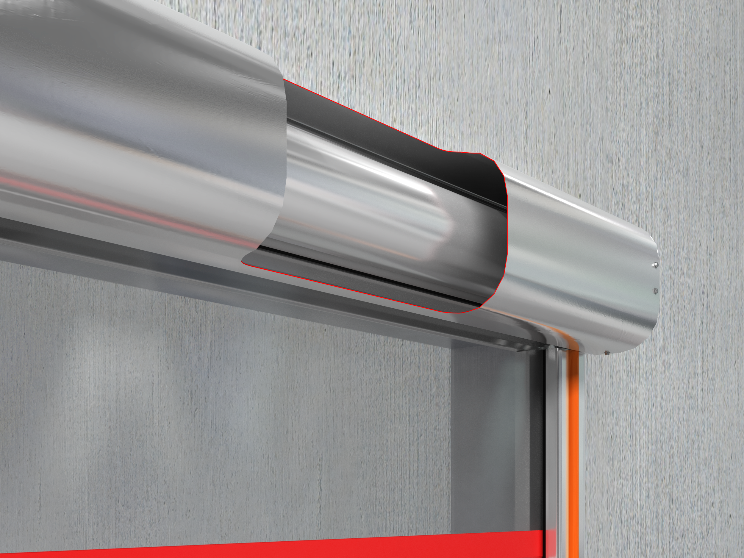 Galvanizlangan po'latdan yasalgan val, diametri 90/130 mm.